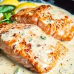 Salmon with Lemon Cream Sauce