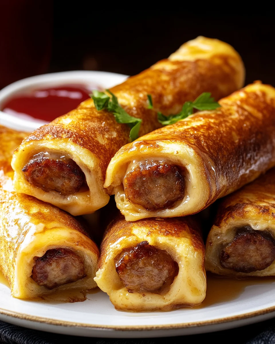 Sausage French Toast Roll-Ups