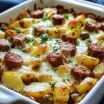 Sausage and Potato Casserole with Spring Veggies