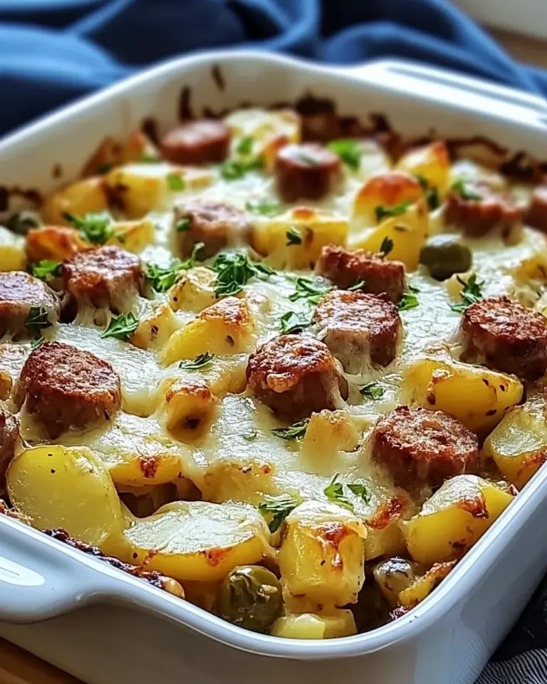 Sausage and Potato Casserole with Spring Veggies