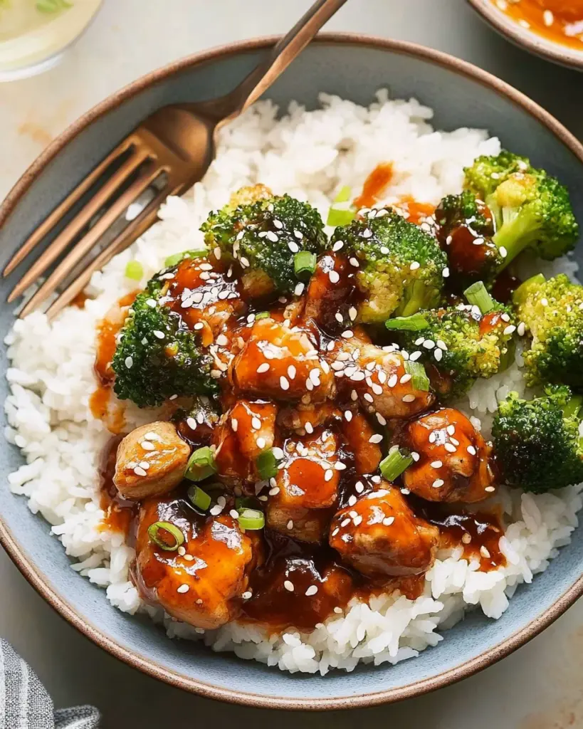 Sticky Chicken Rice Bowls