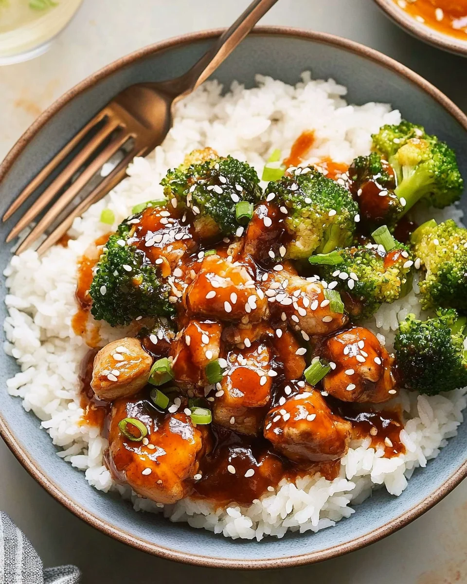 Sticky Chicken Rice Bowls