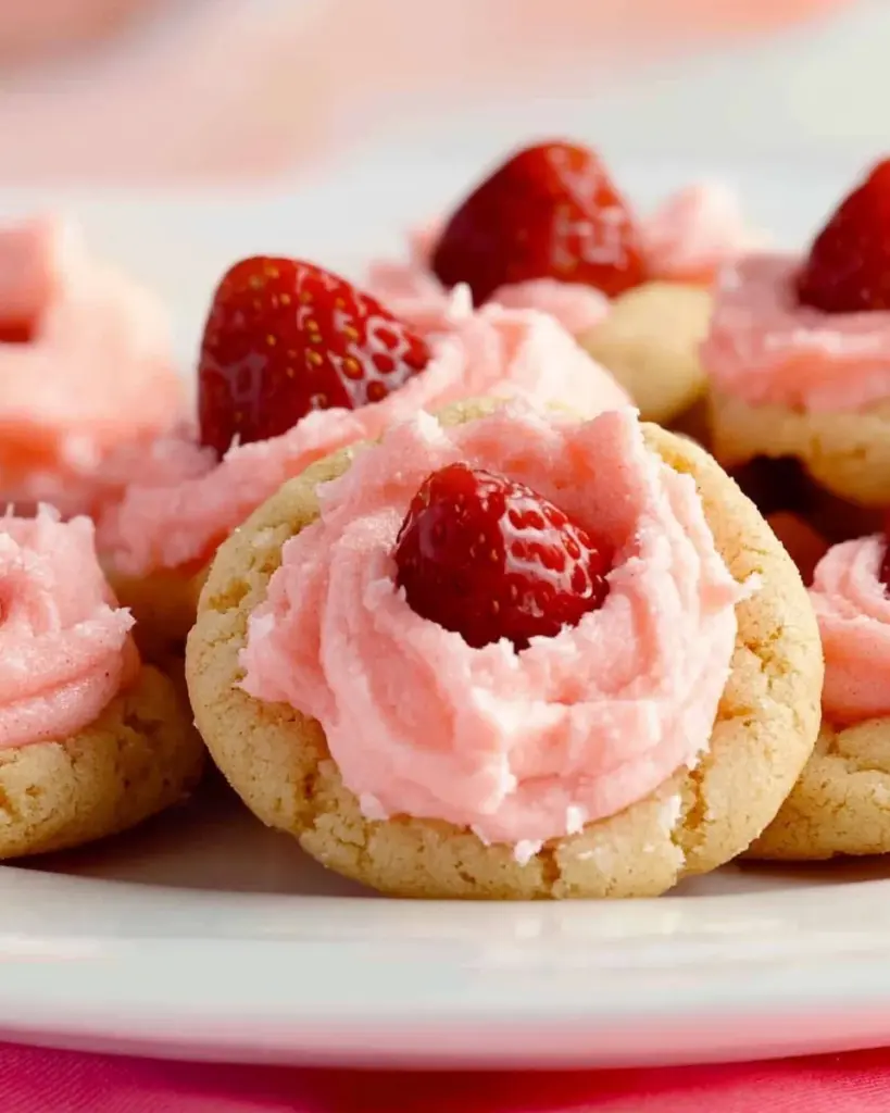 Strawberry Kiss Cookies