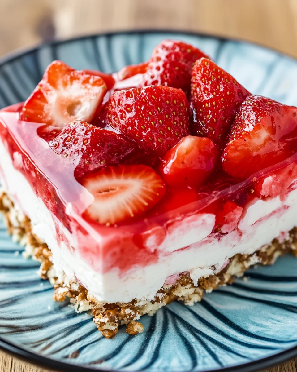 Strawberry Pretzel Jello Salad
