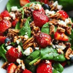 15-Minute Strawberry Spinach Salad