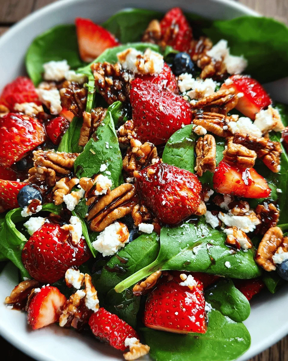 15-Minute Strawberry Spinach Salad