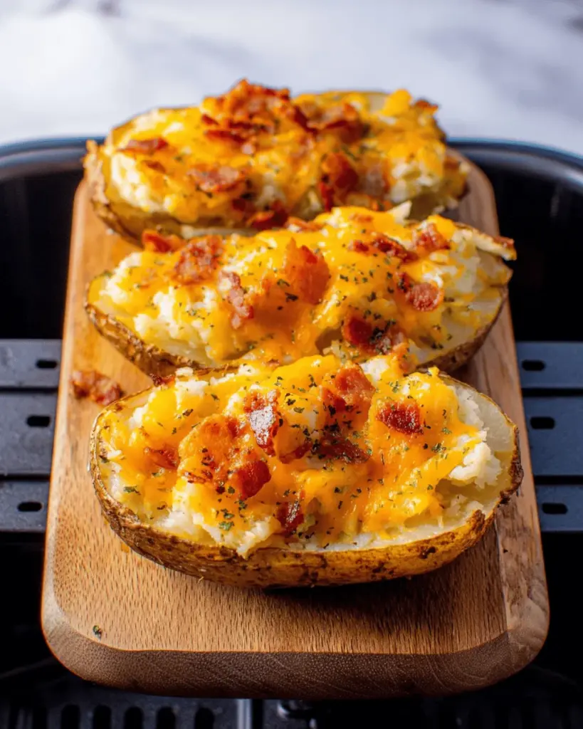 Air Fryer Twice Baked Potatoes