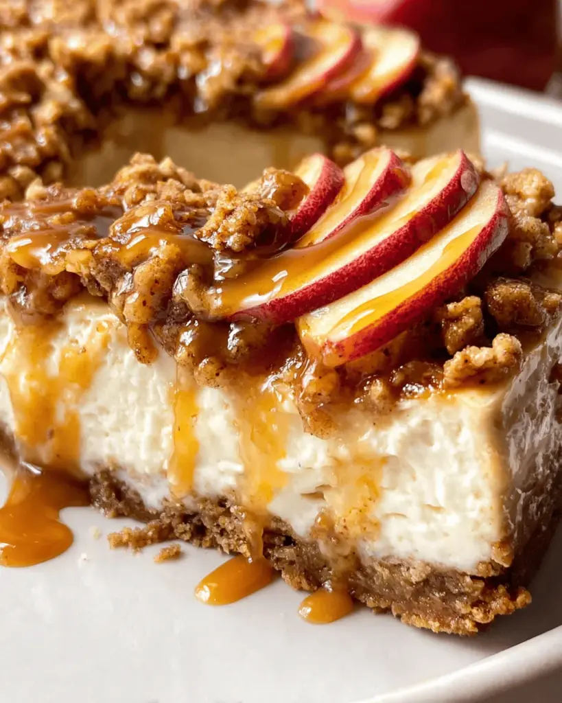 Apple Crisp Cheesecake