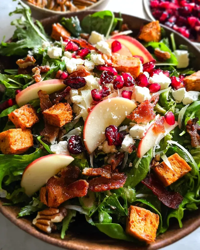 Autumn Salad with Apple Cider Vinaigrette