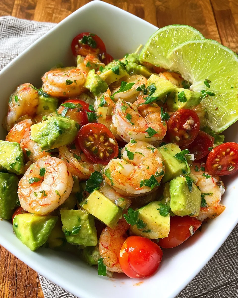 Avocado Salsa Shrimp Salad