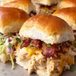 Bacon Ranch BBQ Chicken Sliders