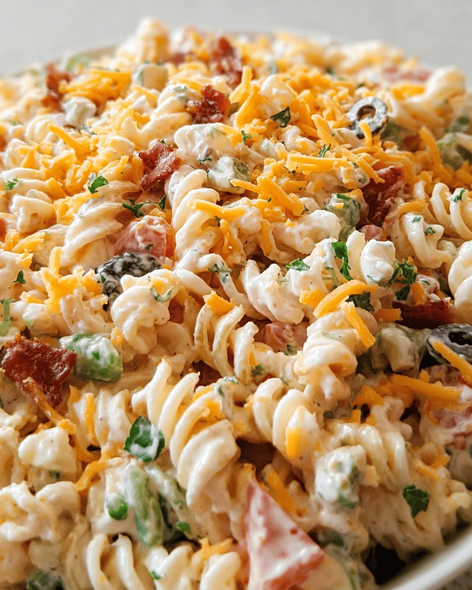 Bacon Ranch Pasta Salad