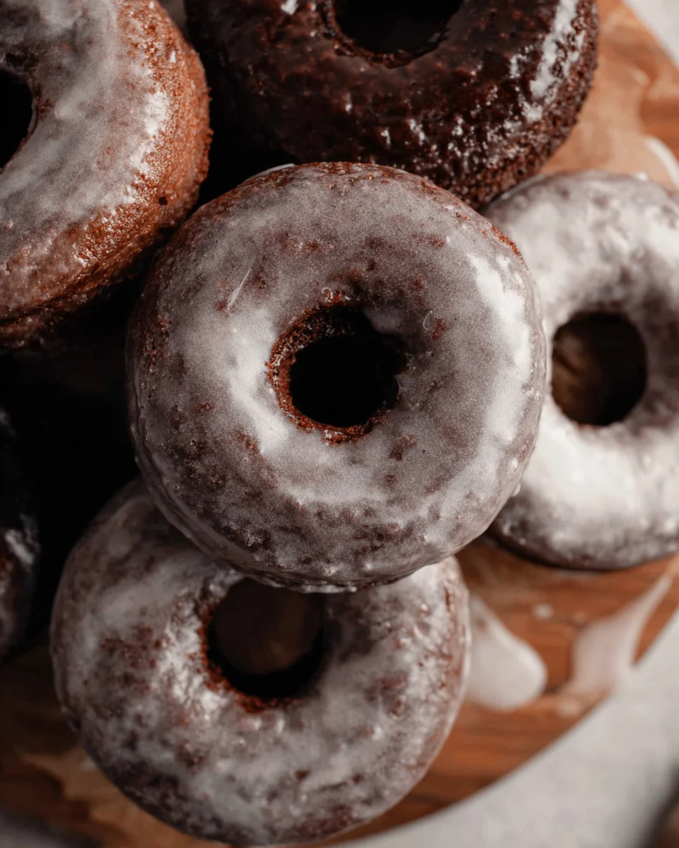 Baked Chocolate Cake Doughnuts