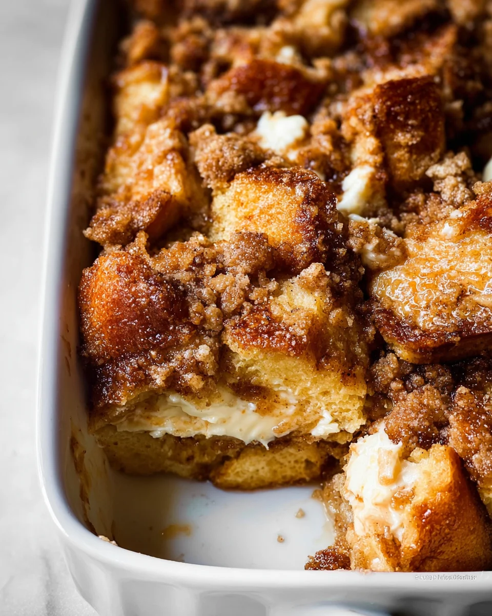 Baked Cream Cheese French Toast Casserole 22 Baked