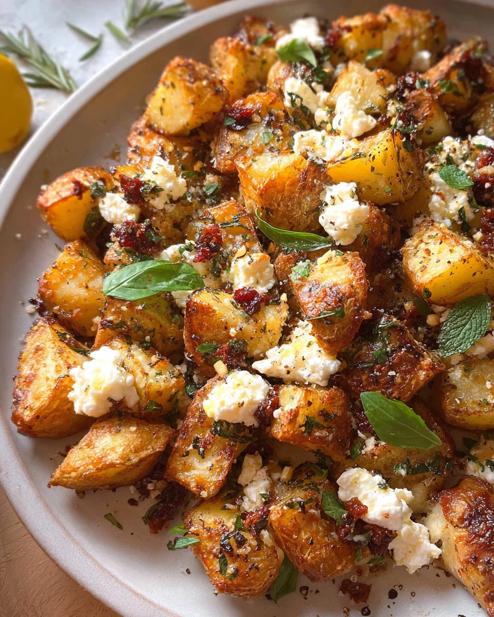 Baked Feta Potatoes
