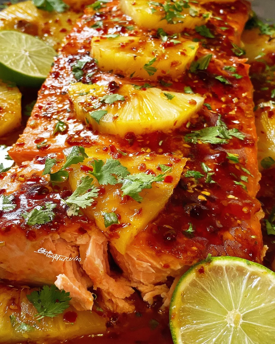 Baked Pineapple Salmon