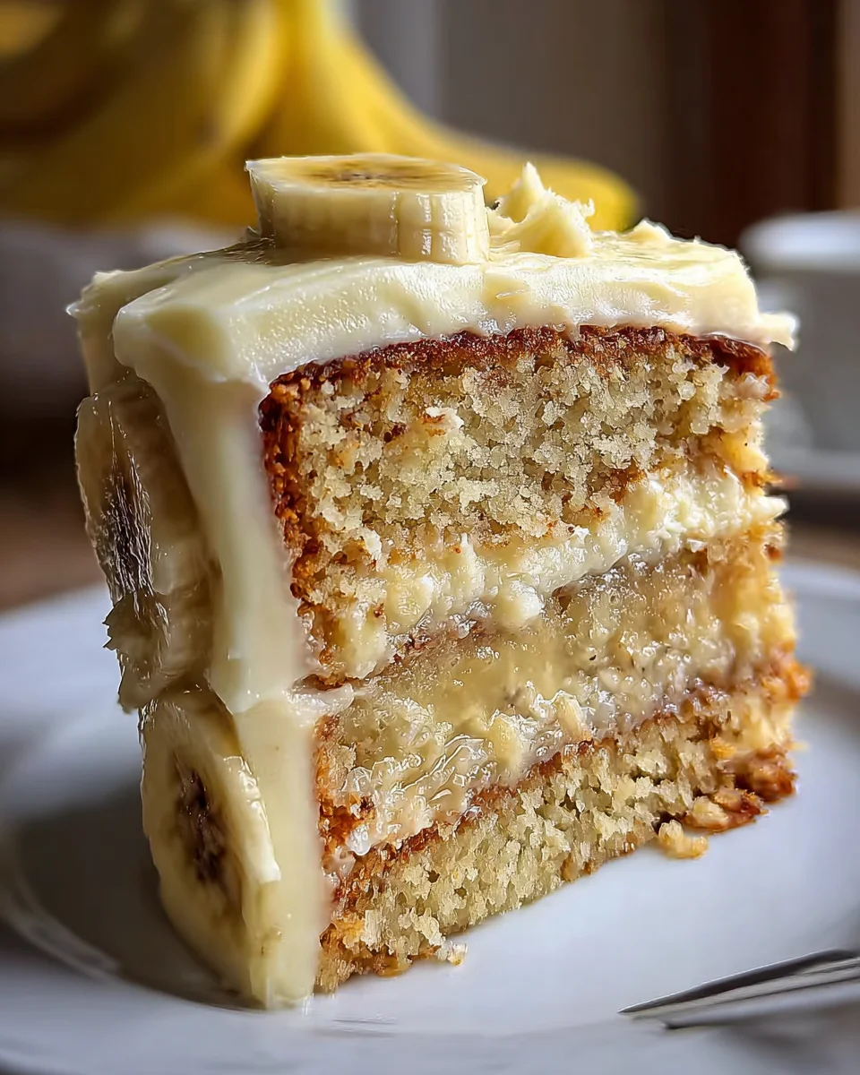 Banana Cake with Cream Cheese Frosting
