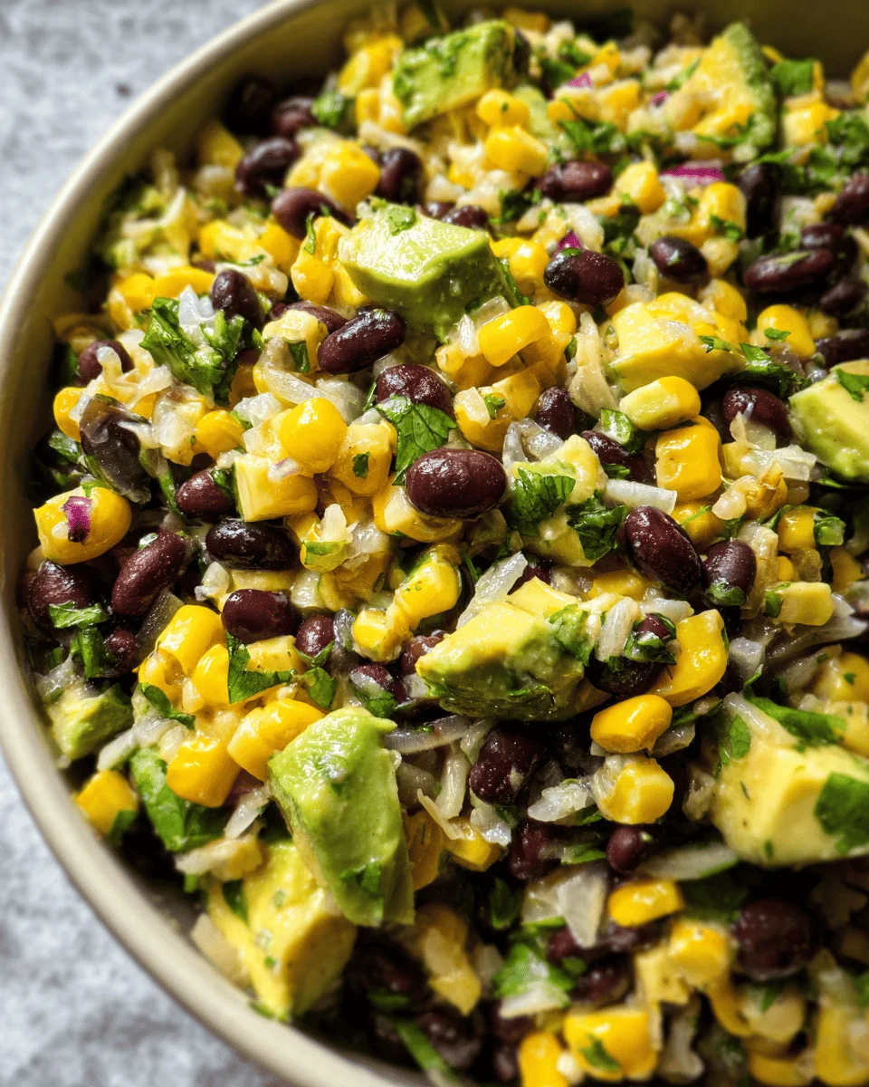 Black Bean Corn Avocado Salad