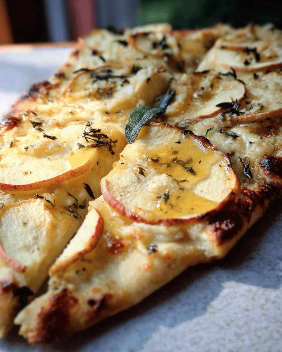 Brie and Apple Flatbread