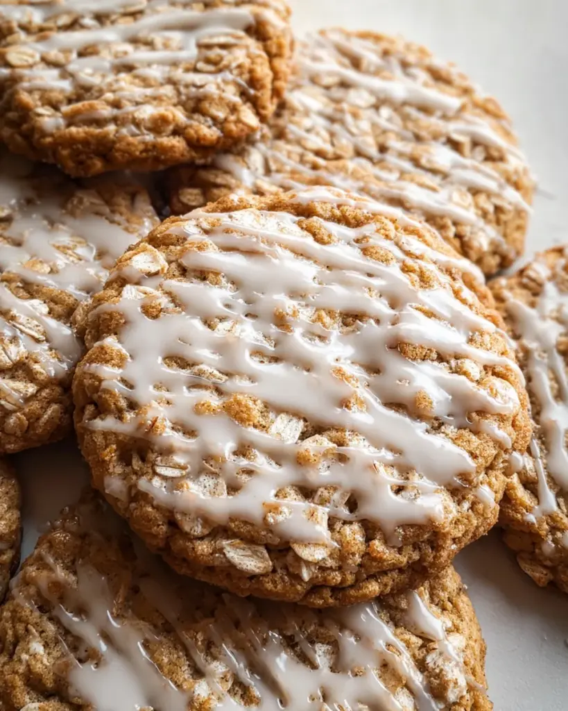 Brown Butter Iced Oatmeal Cookies Recipe
