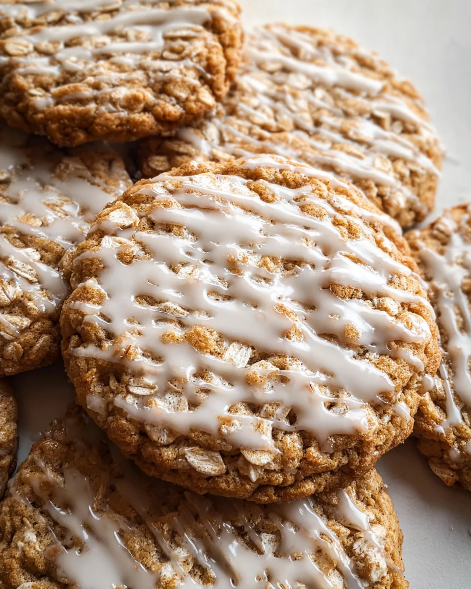 Brown Butter Iced Oatmeal Cookies Recipe