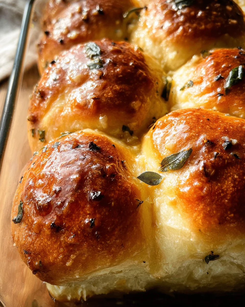 Brown Butter Sage Dinner Rolls