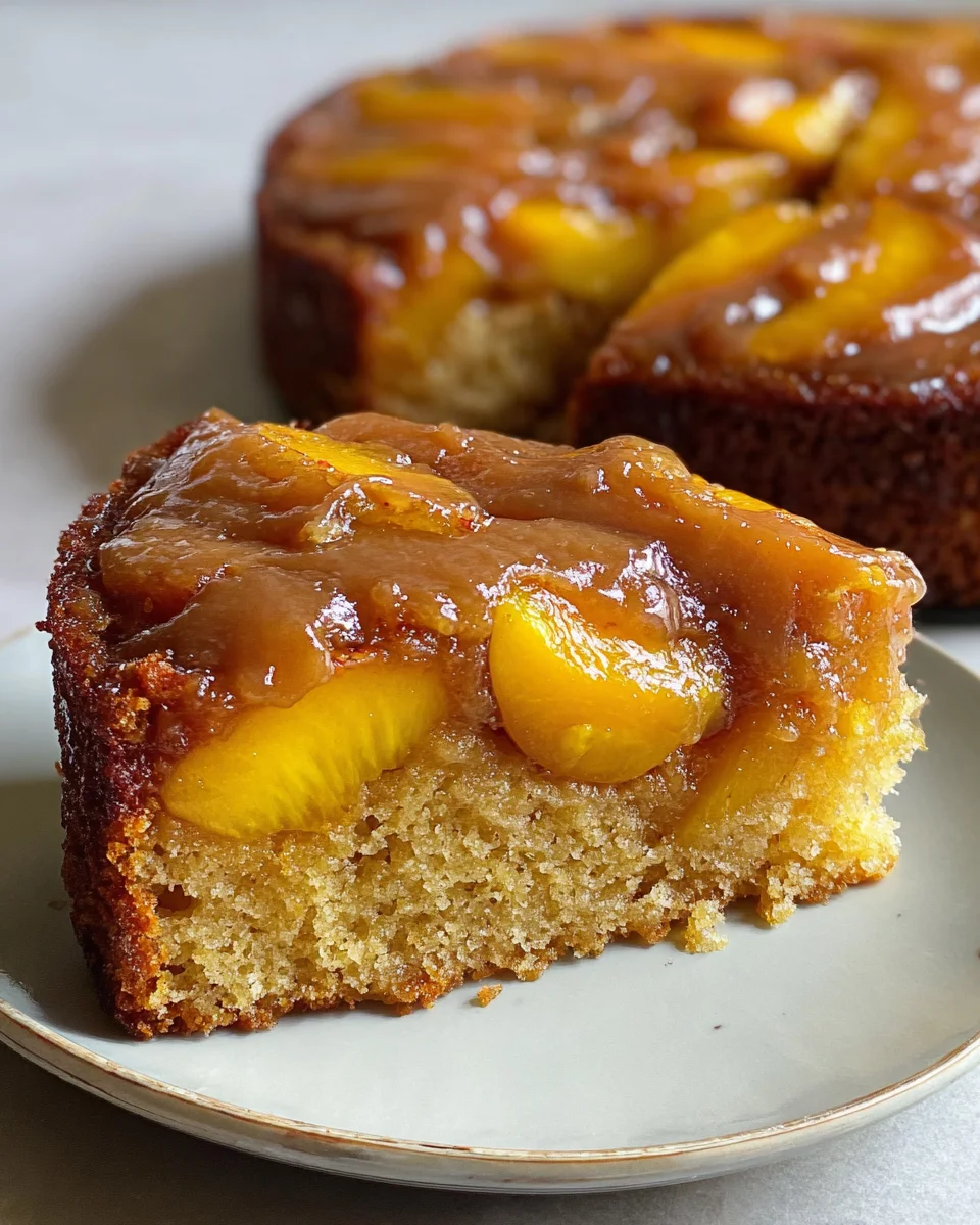 Brown Sugar Peach Cake