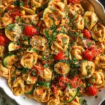 Cheese Tortellini with Summer Veggies