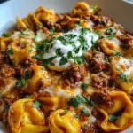 Cheesy Beef Enchilada Tortellini