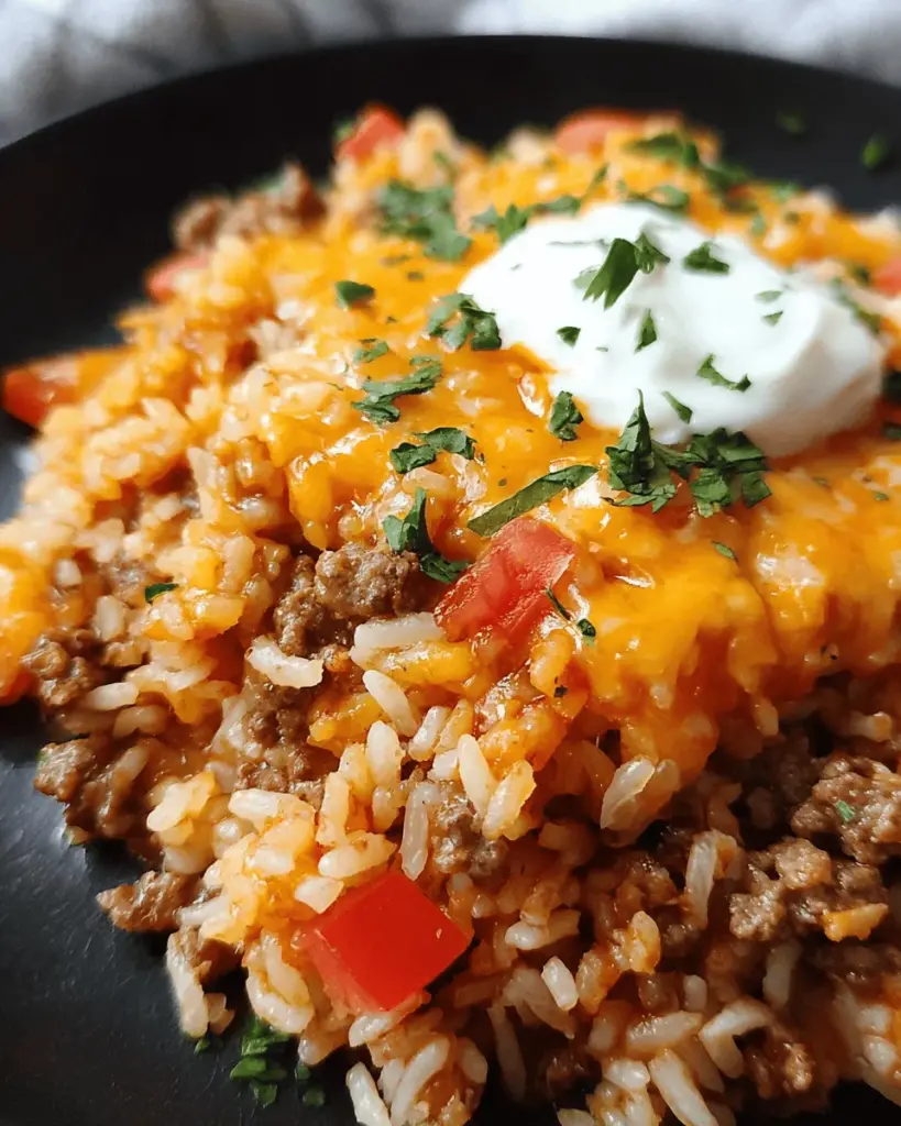 Cheesy Taco Rice Recipe