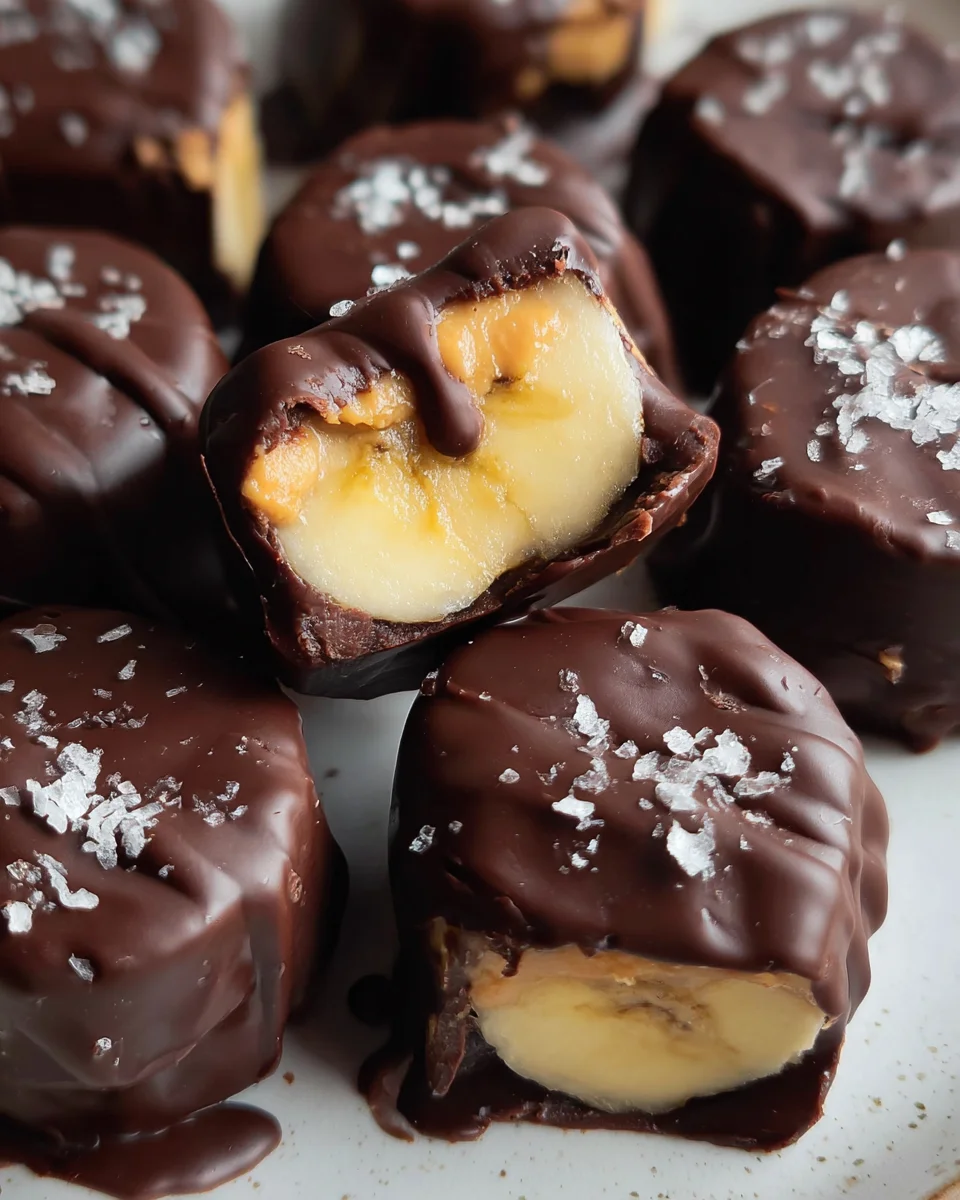 Chocolate Peanut Butter Banana Bites