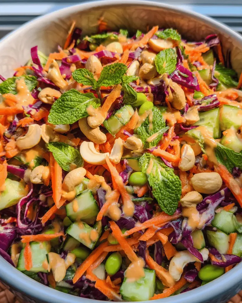 Chopped Asian Salad (Miso Dressing)