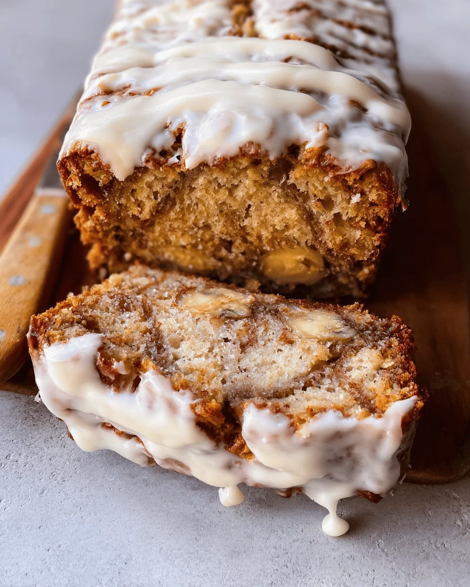 Cinnamon Roll Banana Bread
