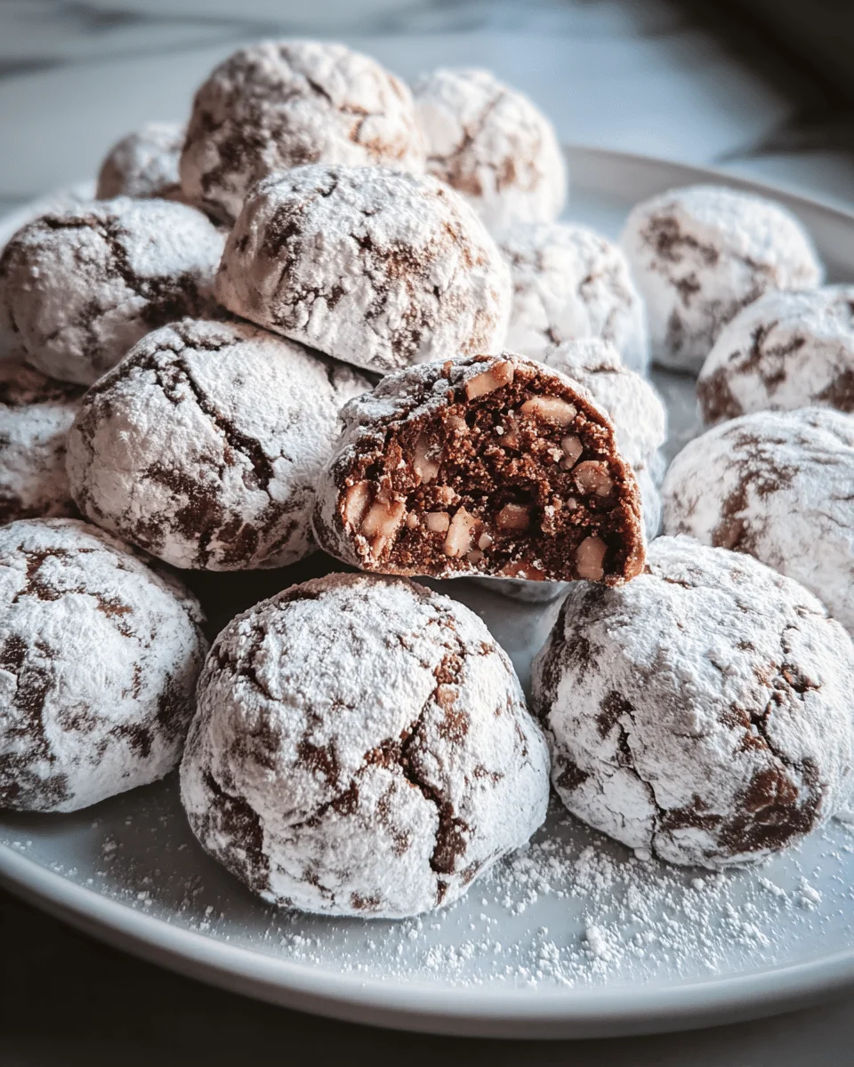 Classic Chocolate Snowball Cookies