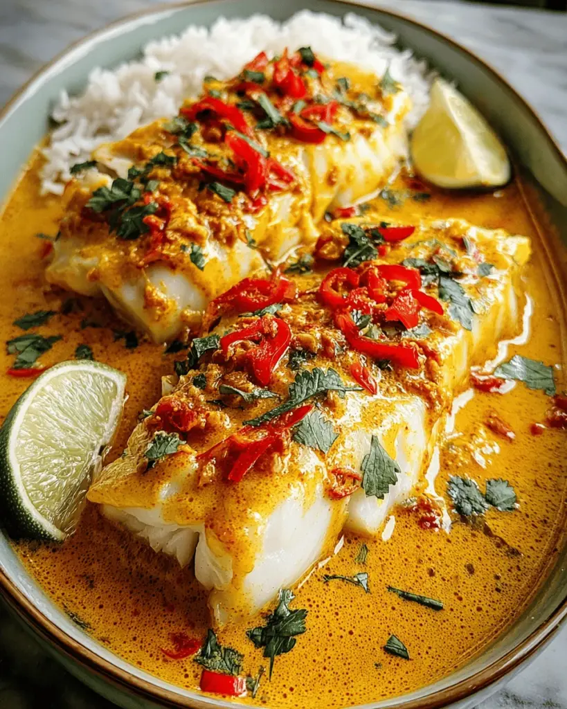 Coconut Curry Baked Cod