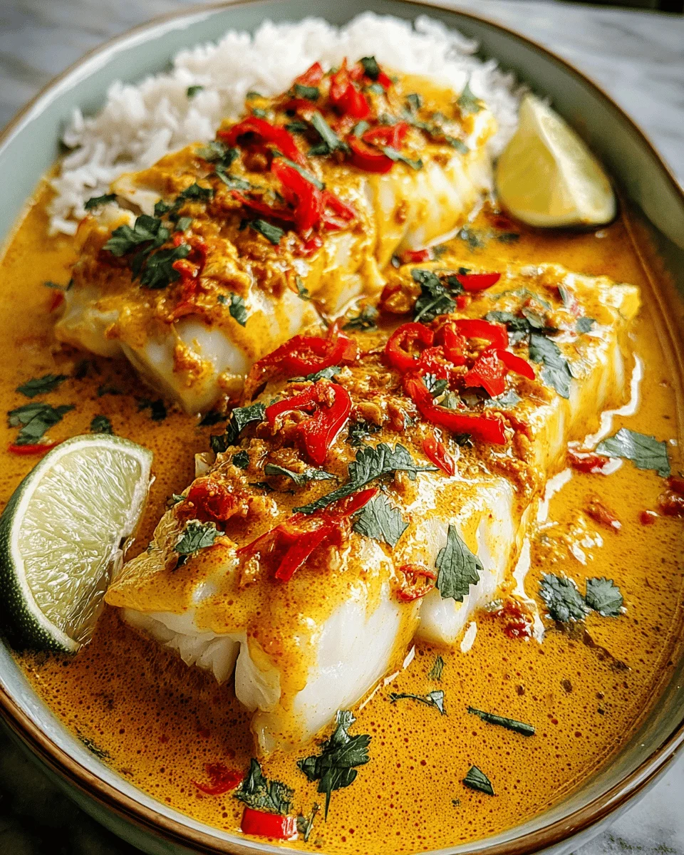 Coconut Curry Baked Cod