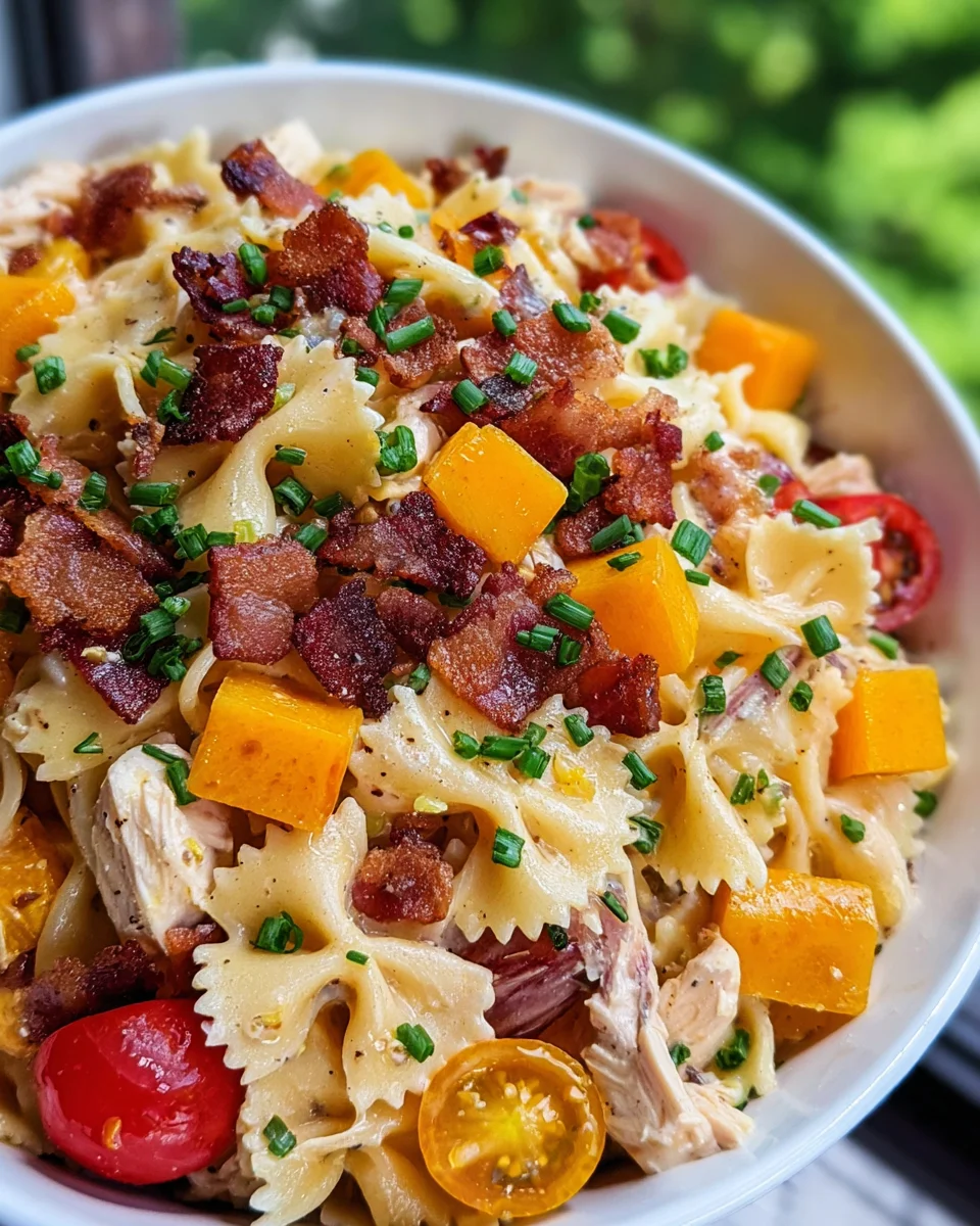 Crack Chicken Pasta Salad