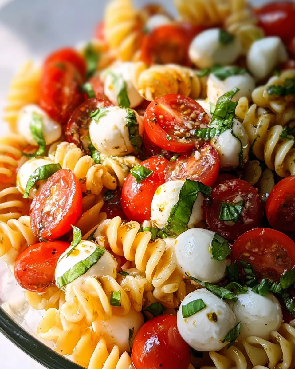 Creamy Caprese Pasta Salad 18 Creamy