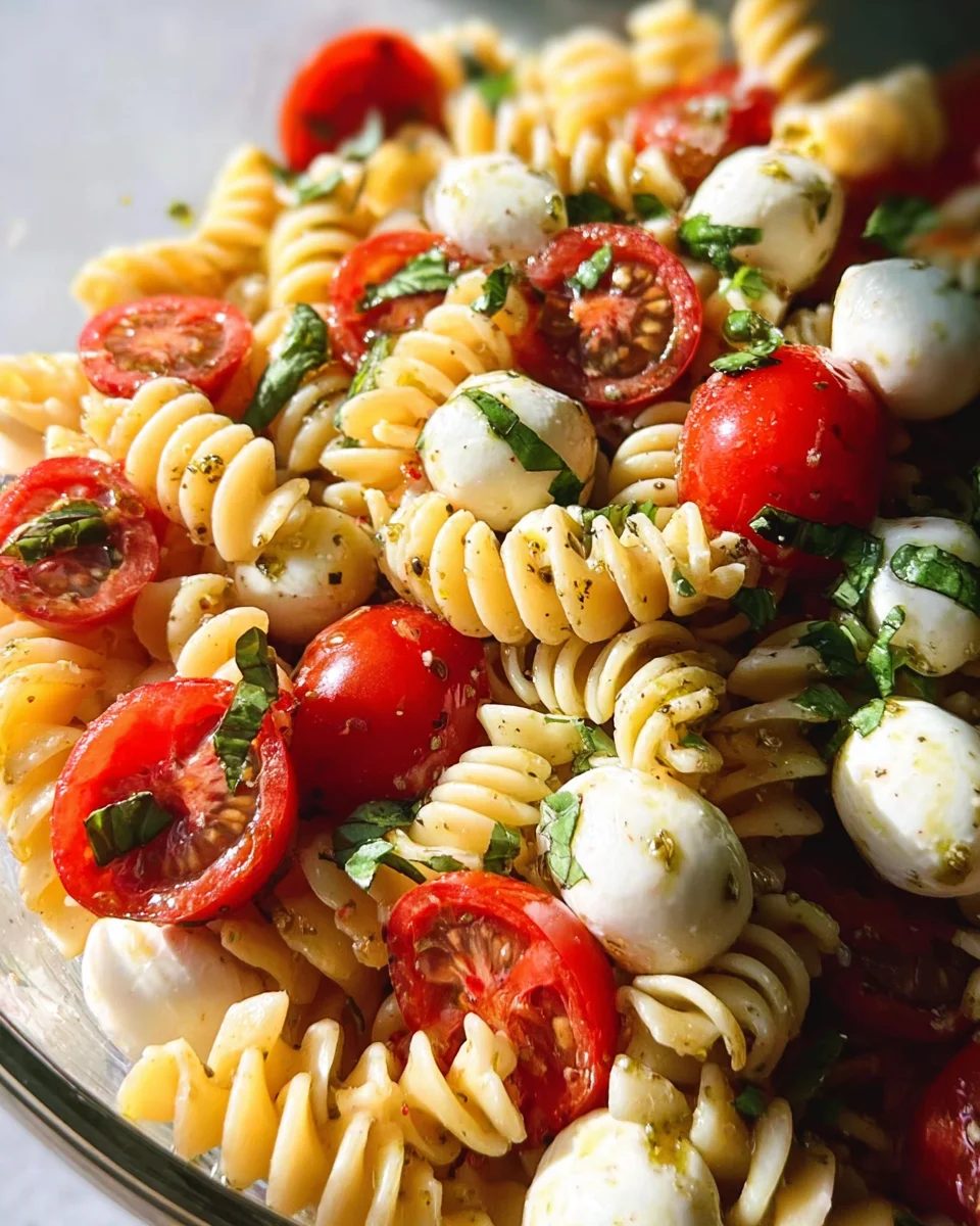 Creamy Caprese Pasta Salad 19 Creamy