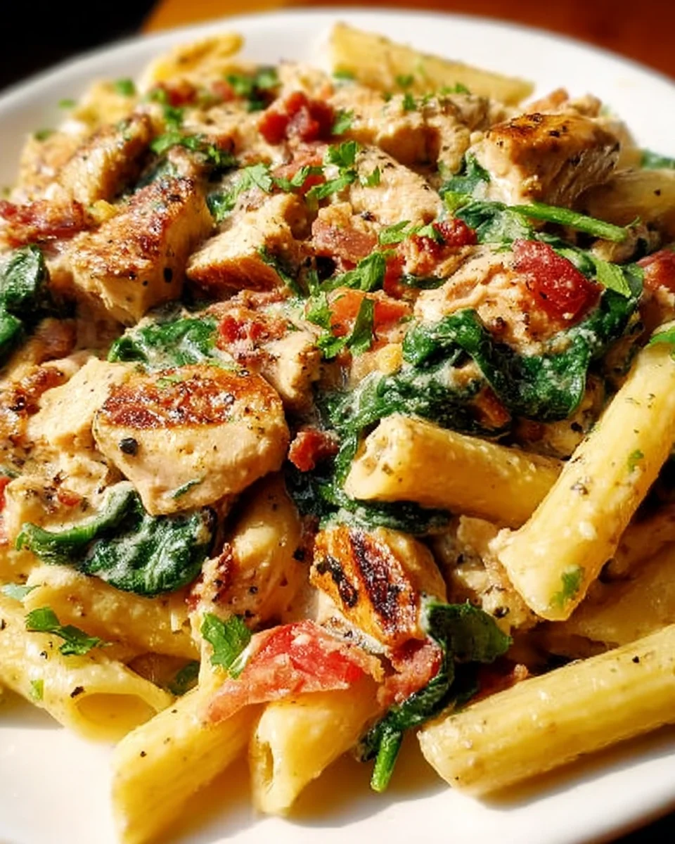 Creamy Chicken Pasta with Bacon