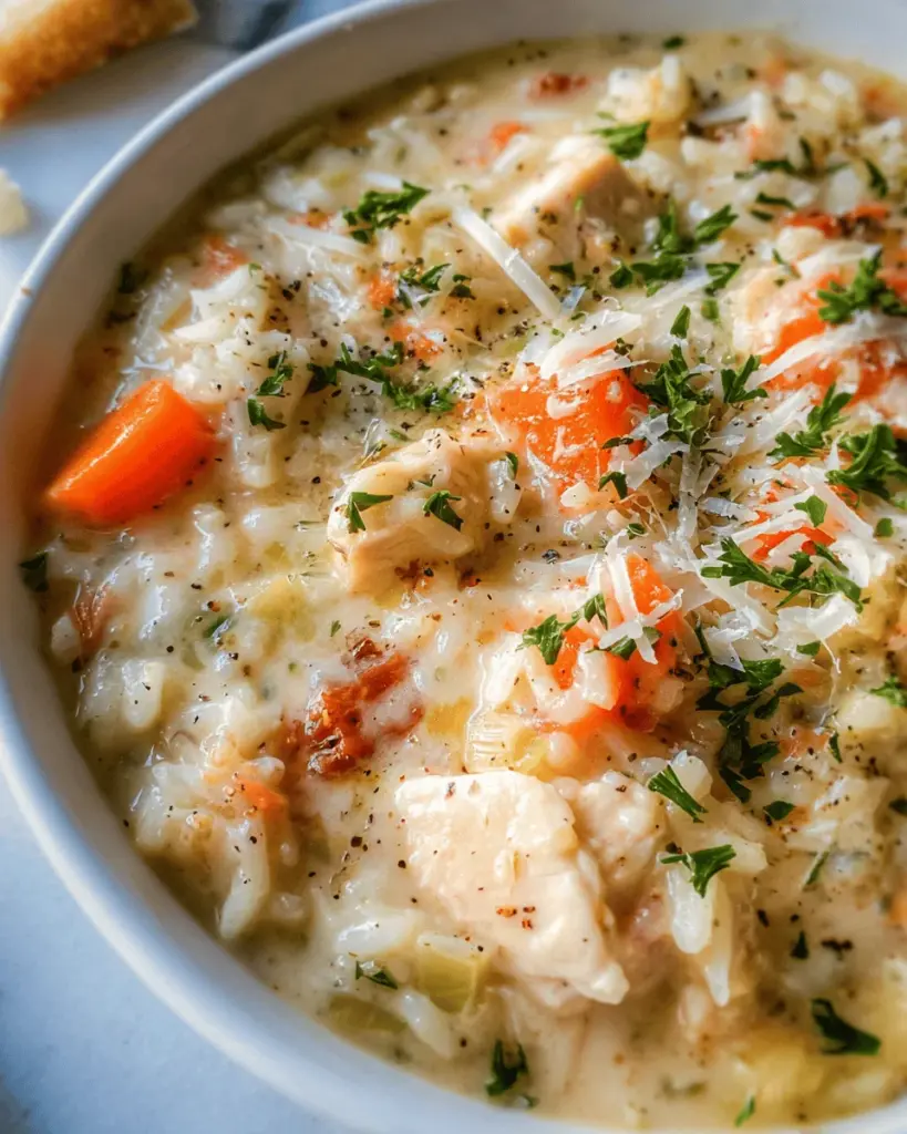 Creamy Chicken and Rice Soup