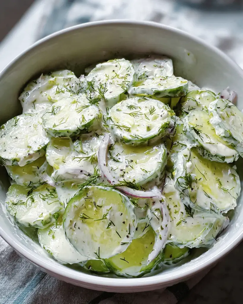 Creamy Cucumber Salad