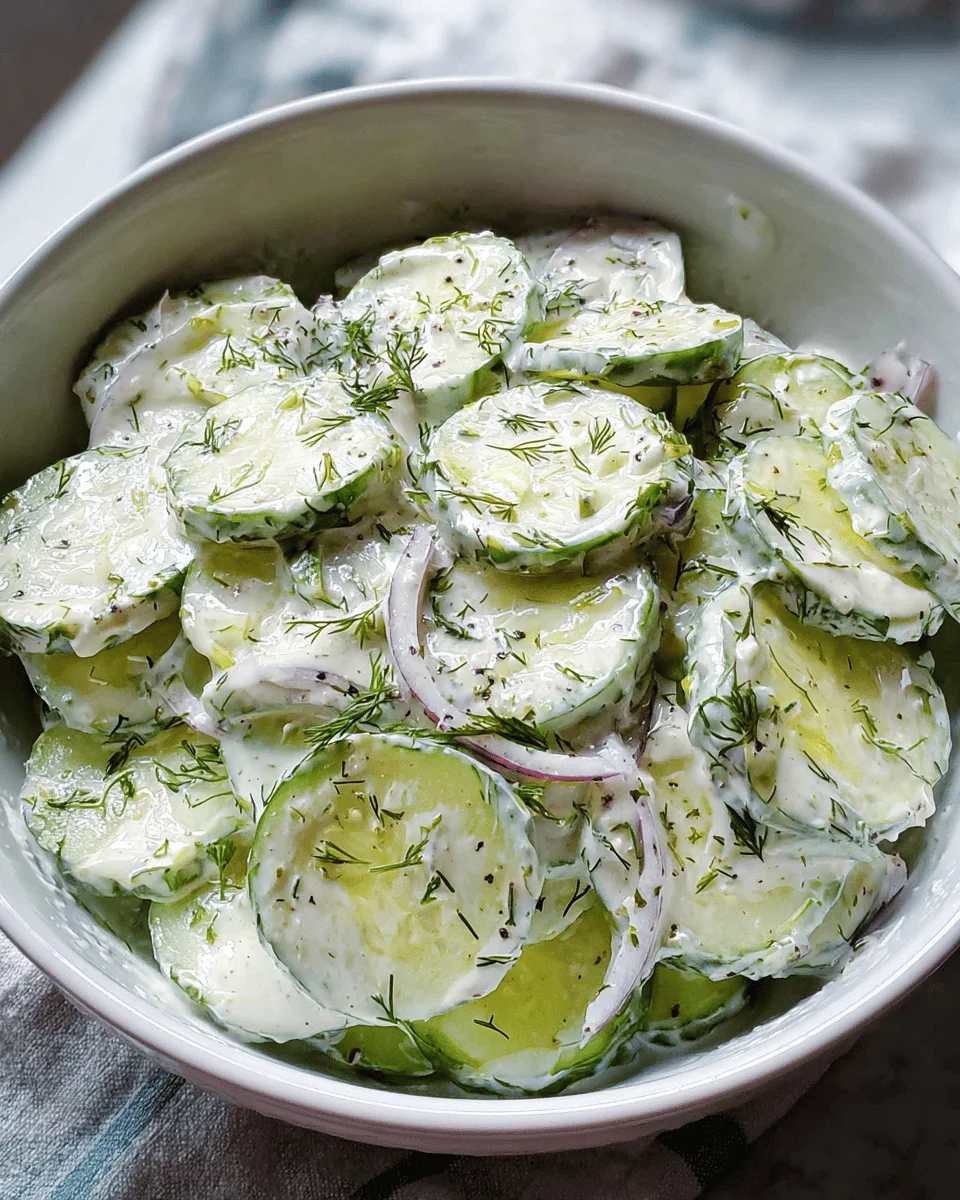 Creamy Cucumber Salad