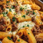Creamy Parmesan Beef Rigatoni
