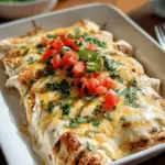Creamy White Chicken Enchiladas