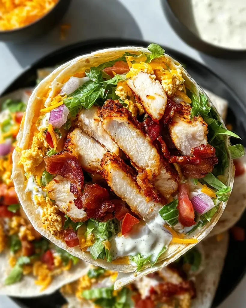 Crispy Chicken Bacon Ranch Wrap