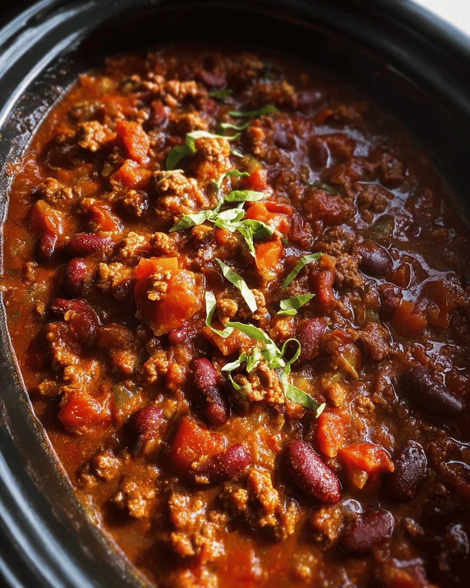 Crock Pot Chili Recipe