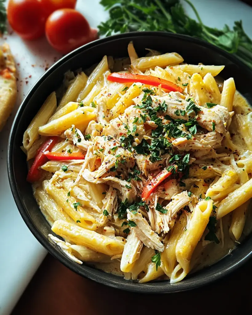 Crock Pot Creamy Cajun Chicken Pasta