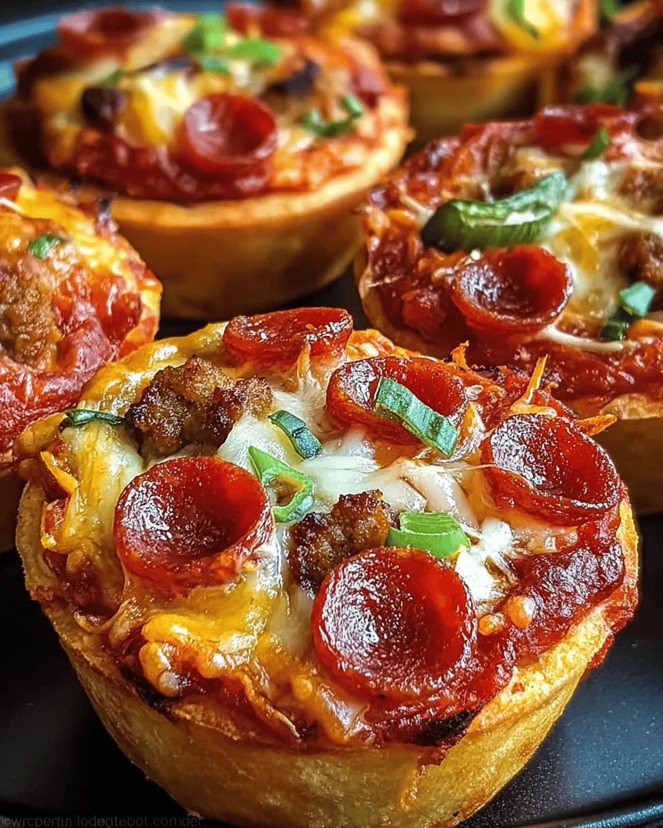 Deep Dish Pizza Cupcakes