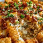 Easy Chicken Bacon Ranch Tater Tot Casserole